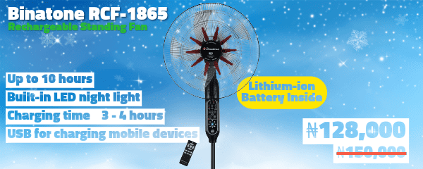 Binatone Rechargeable Fan